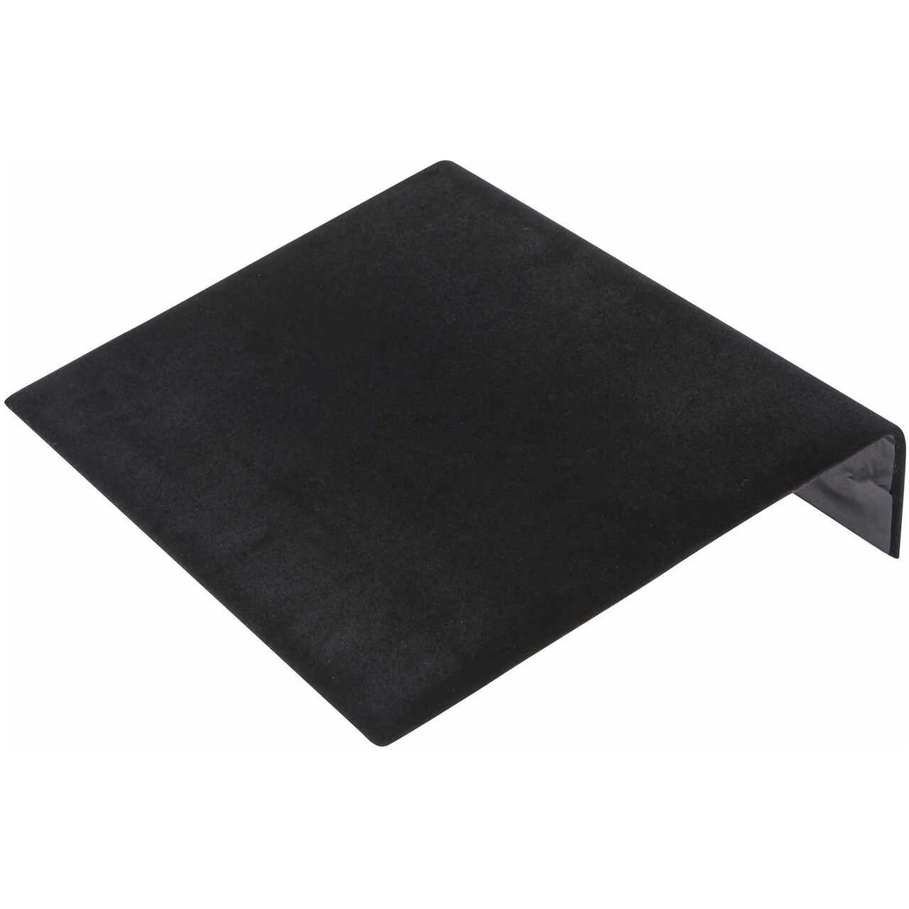 Plymor Black Velvet Bracelet Ramp Display Stand, 10.25" W x 8.25" D x 1.875" H